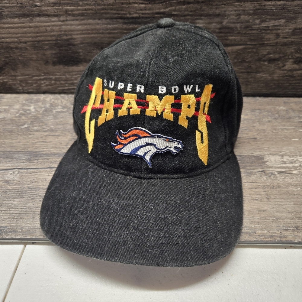Vintage Denver‎ Broncos SUPER BOWL XXXII CHAMPIONS Strapback Hat SAN DIEGO 1998